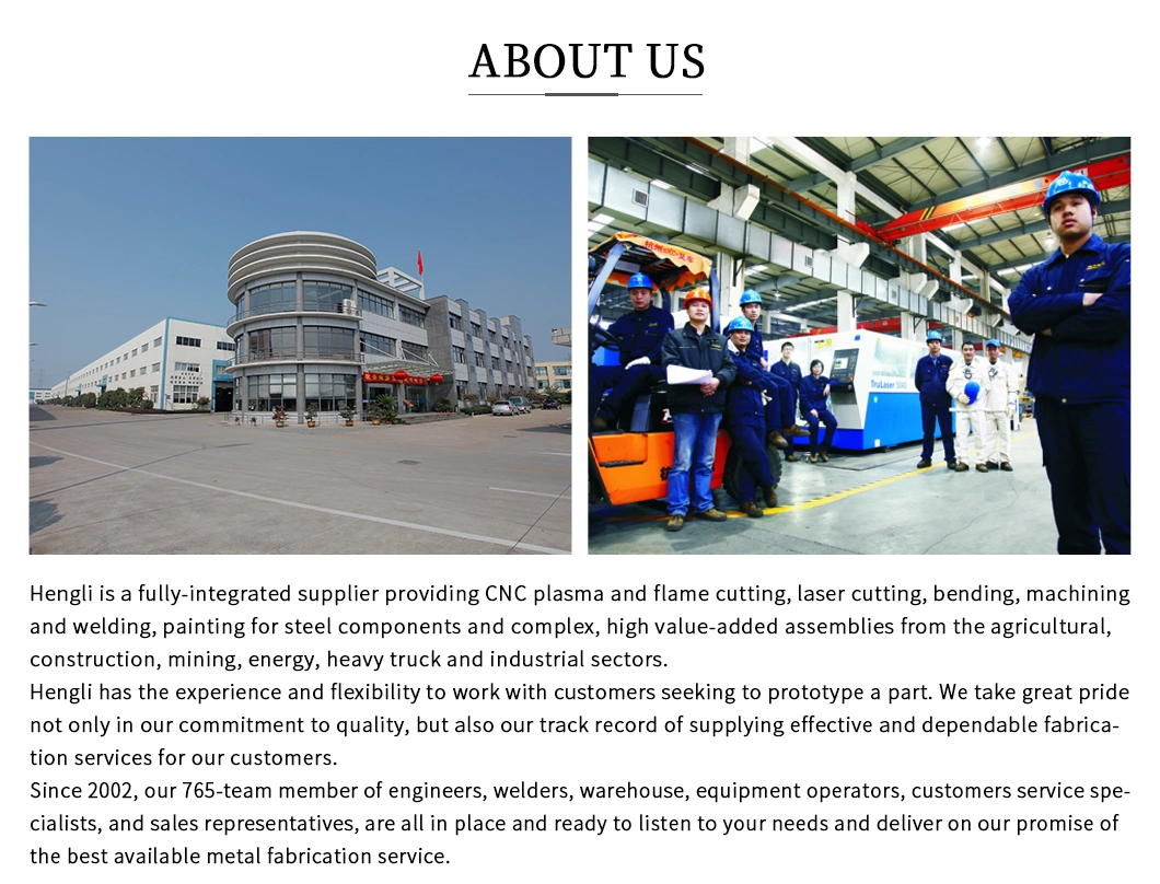 Non-Standard Component Customized ISO9001: 2015 Sheet Metal Manufacturing Welding Fabrication Service